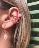 Ear cuff multifilo Perla