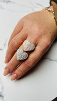 Anello Cuore Big pavè