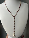 Collana Y burgundy