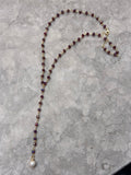 Collana Y burgundy