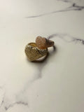 Anello chevalier cuore puntinato