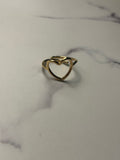 Anello cuore vuoto