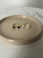 Anello aperto cuore e stella