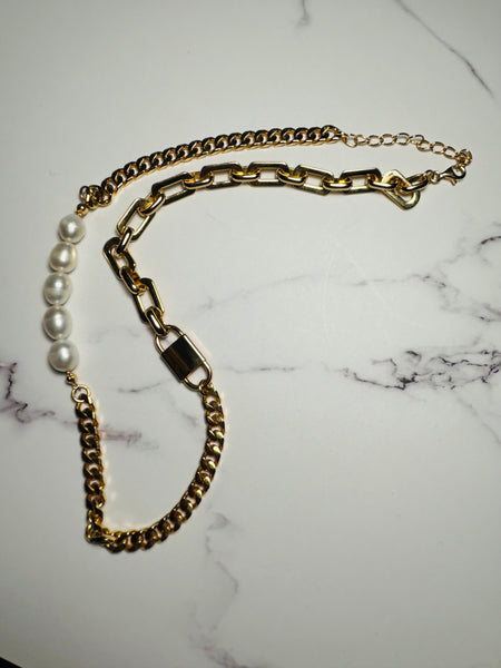 Collana catena & perle