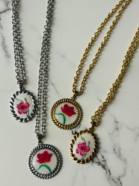 Collana Blossom rosa