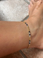 Cavigliera cristalli black