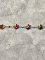 Cavigliera fiore multicolore