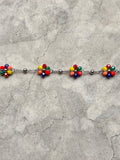 Cavigliera fiore multicolore