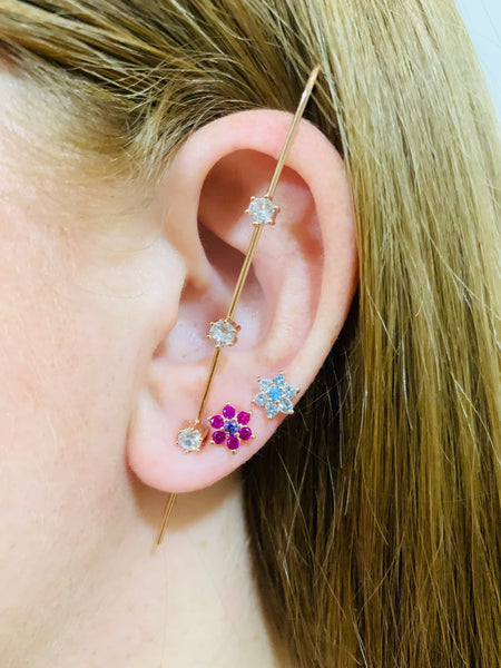 Ear Cuff Spillo 3 zirconi